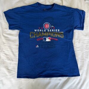 Chicago Cubs 2016 World Series Champions Blue T-Shirt
